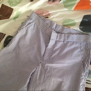 American apparel nwt striped blue and white pants